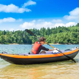 Oppustelig kajak test